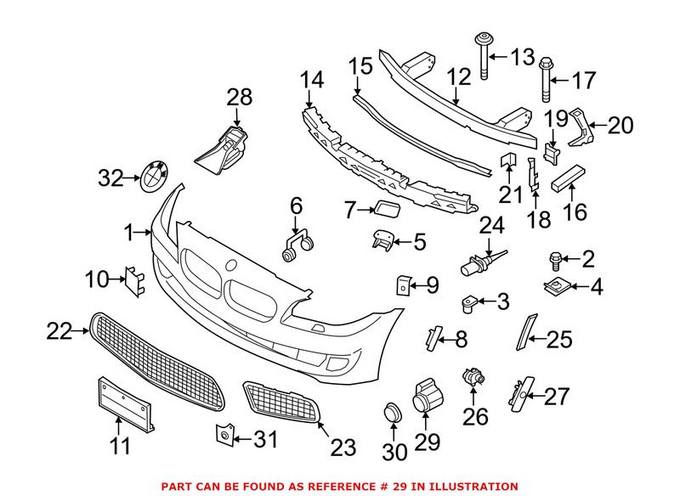 BMW Parking Aid Sensor 66209233034